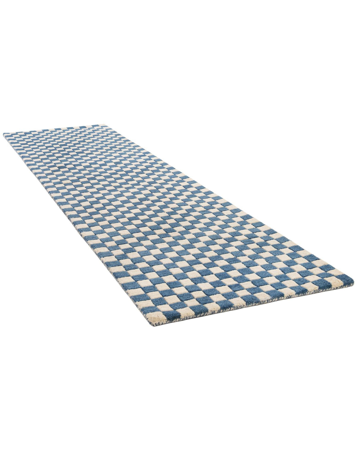 Shepherd's Glen Wool Collection Area Rug - Reykjavik Runner Blue and White  lifestyle 52