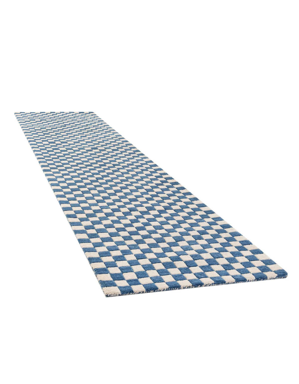Shepherd's Glen Wool Collection Area Rug - Reykjavik Runner Blue and White  lifestyle 38