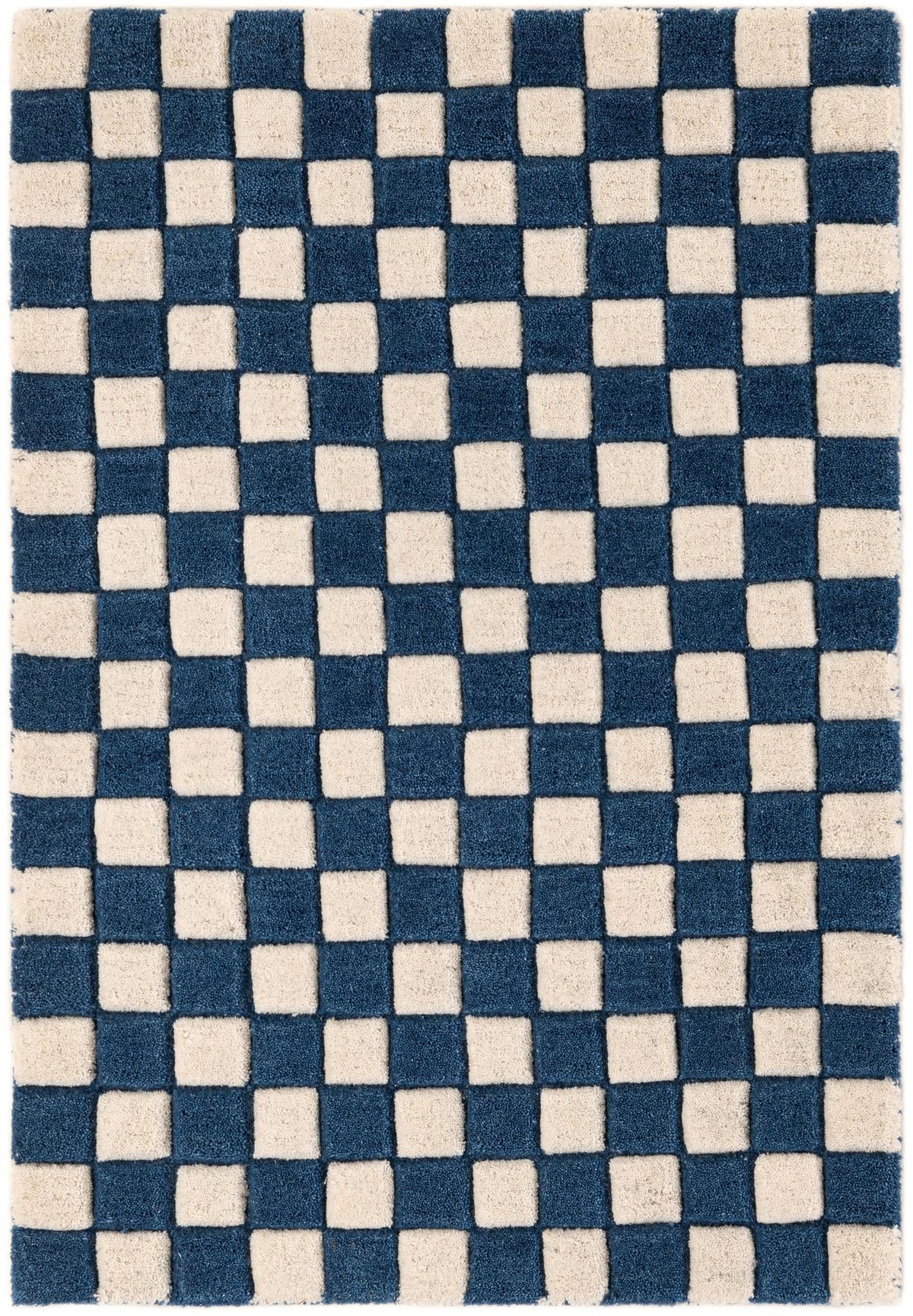 Shepherd's Glen Wool Collection Area Rug - Reykjavik Rectangle Blue and White  lifestyle 3