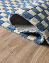 Shepherd's Glen Wool Collection Area Rug - Reykjavik Rectangle Blue and White  lifestyle 18