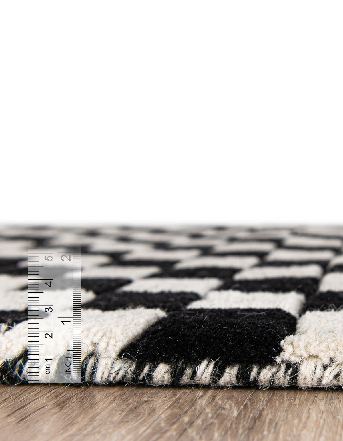 Shepherd's Glen Wool Collection Area Rug - Reykjavik Rectangle Black and White  lifestyle 11