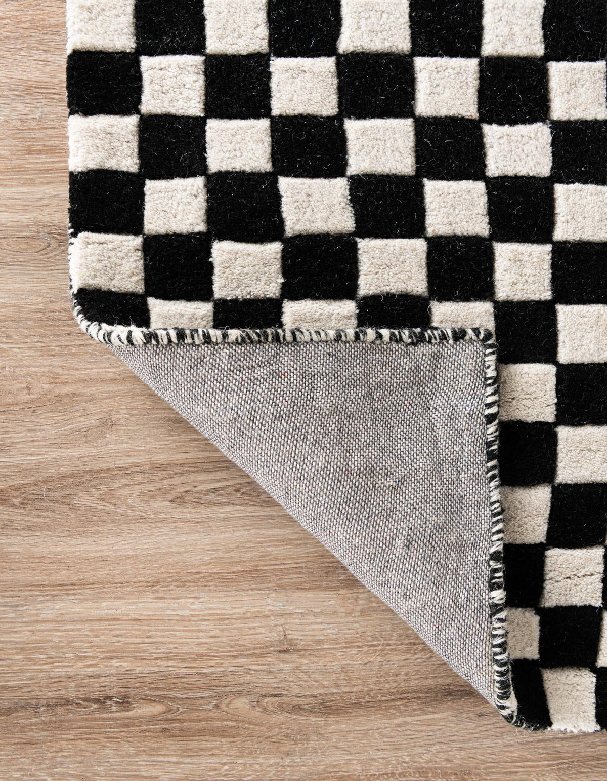 Shepherd's Glen Wool Collection Area Rug - Reykjavik Rectangle Black and White  lifestyle 13