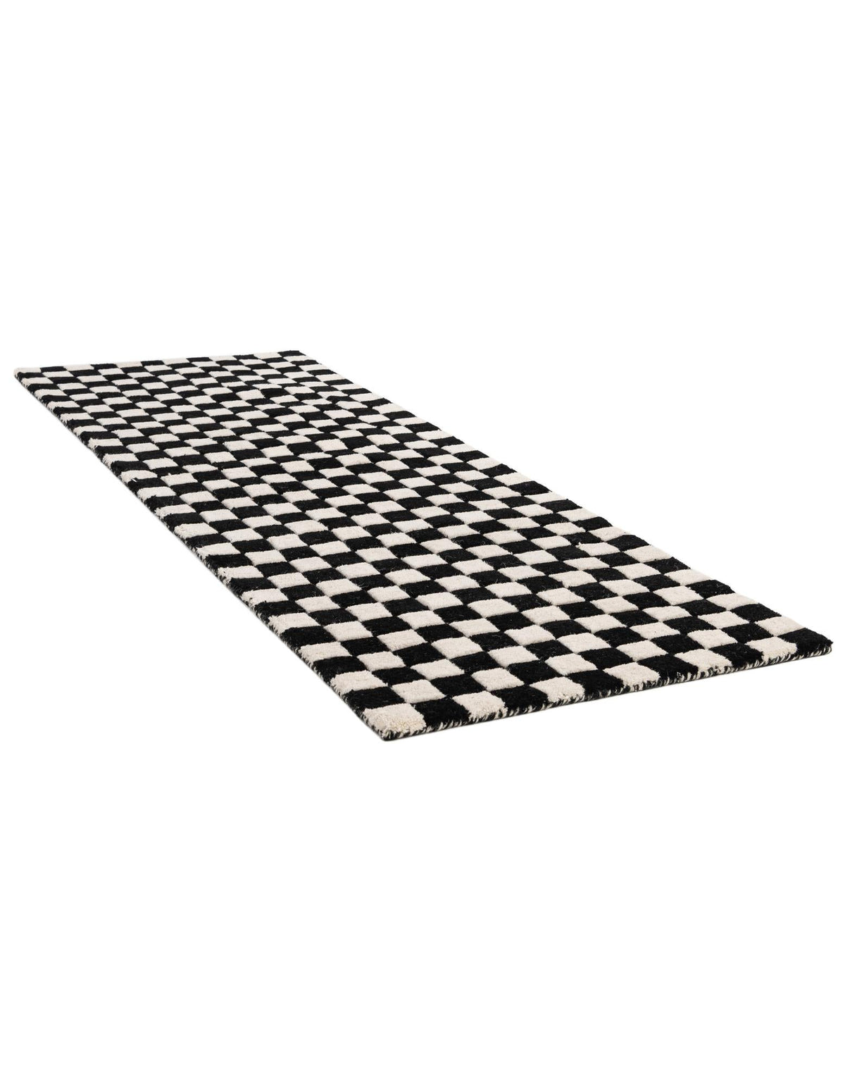 Shepherd's Glen Wool Collection Area Rug - Reykjavik Runner Black and White  lifestyle 27