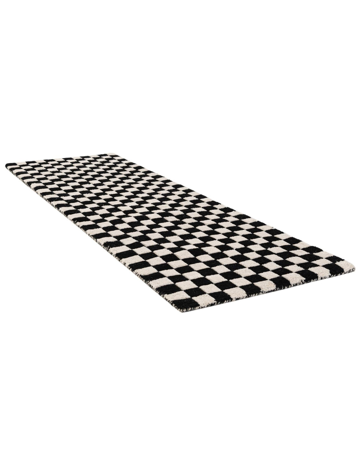 Shepherd's Glen Wool Collection Area Rug - Reykjavik Runner Black and White  lifestyle 28