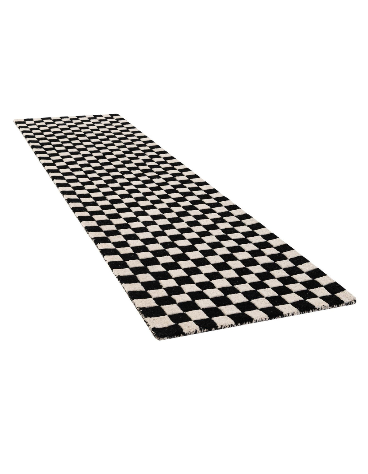 Shepherd's Glen Wool Collection Area Rug - Reykjavik Runner Black and White  lifestyle 36