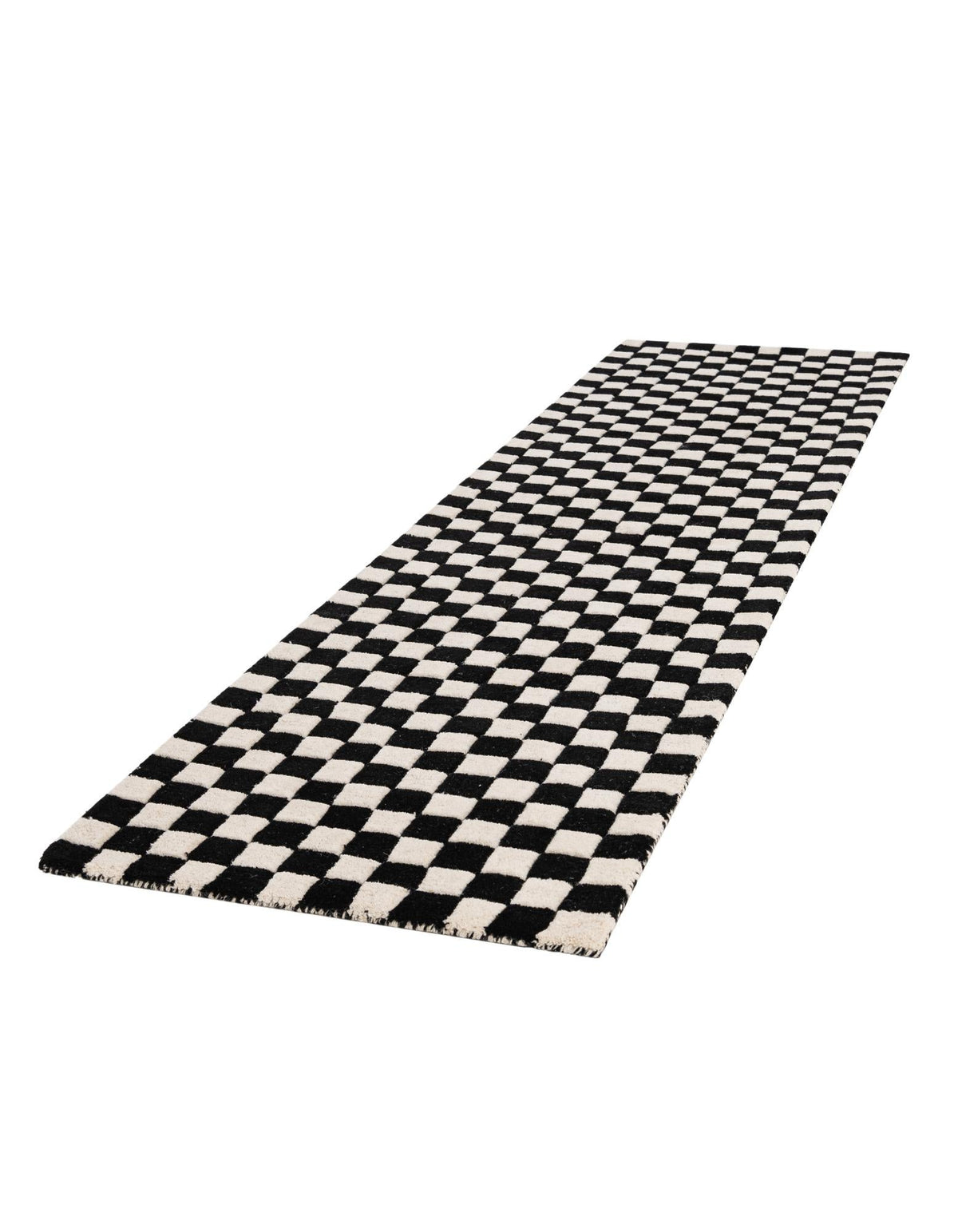 Shepherd's Glen Wool Collection Area Rug - Reykjavik Runner Black and White  lifestyle 37
