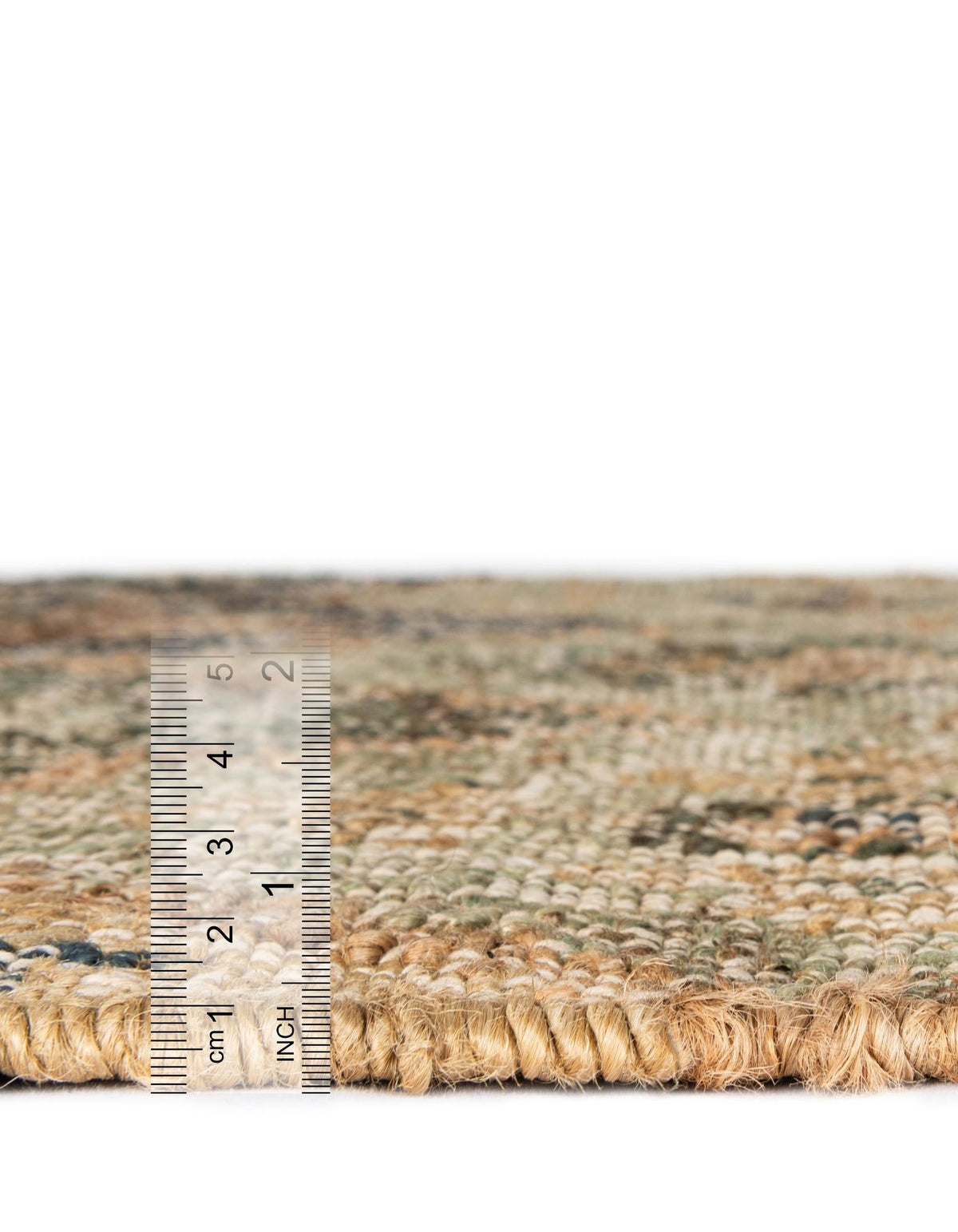 Benares Handwoven Jute Collection Area Rug - Ganges Runner Blue and Green  lifestyle 23