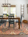 Benares Handwoven Jute Collection Area Rug - Ganges Rectangle Multi  lifestyle 3