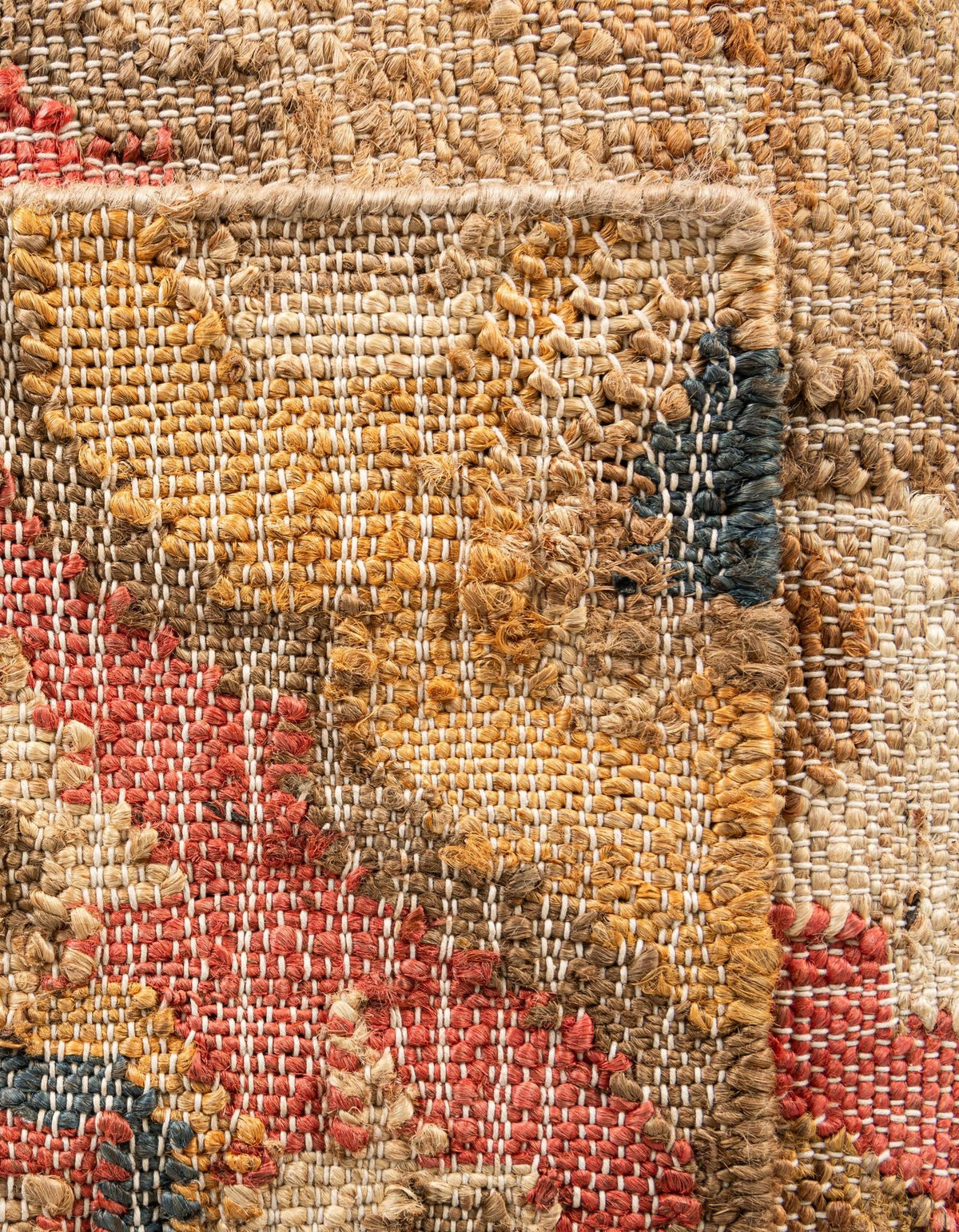 Benares Handwoven Jute Collection Area Rug - Ganges Rectangle Multi  lifestyle 6