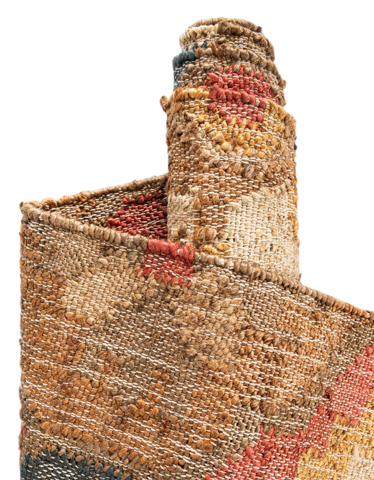 Benares Handwoven Jute Collection Area Rug - Ganges Rectangle Multi  lifestyle 8