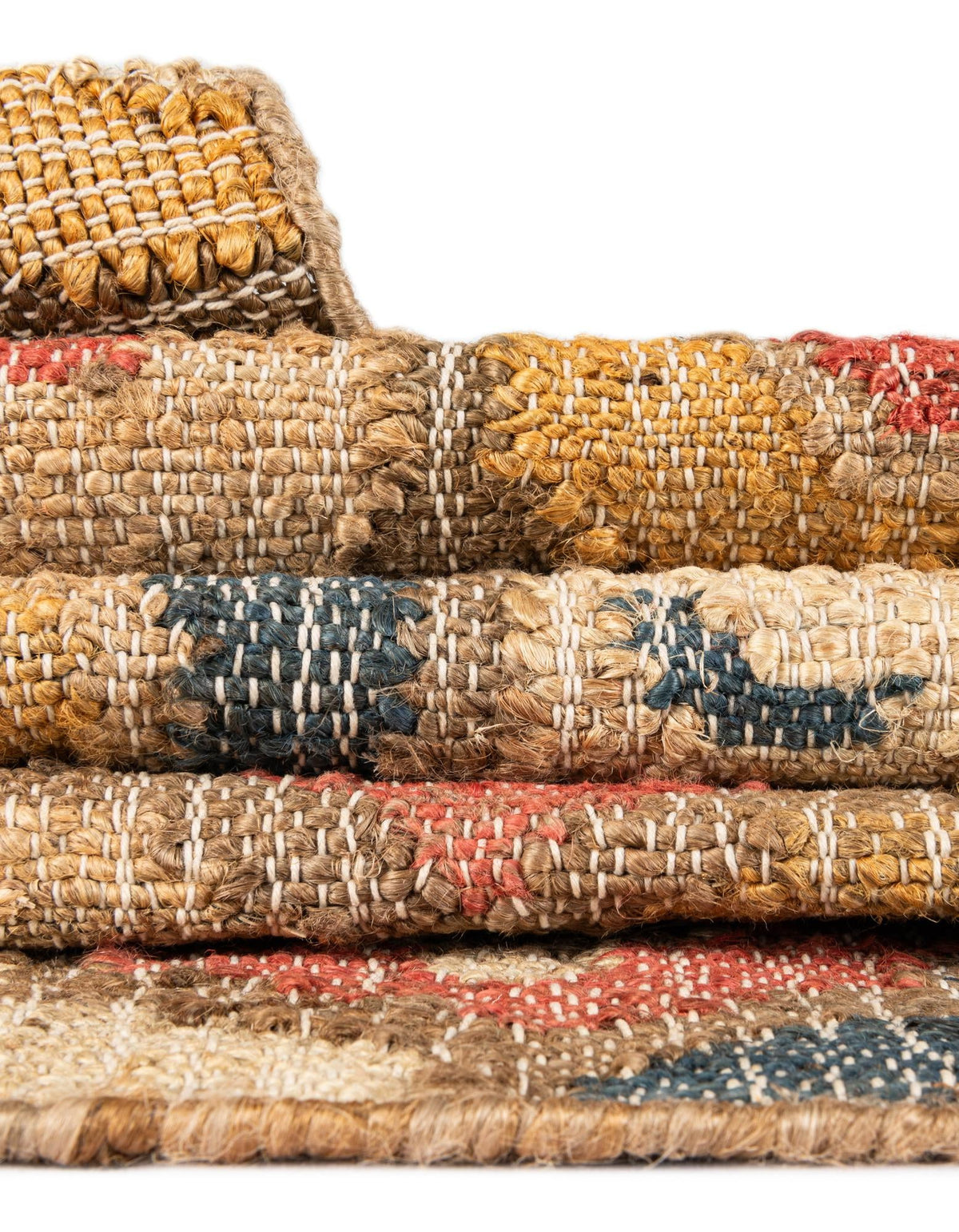 Benares Handwoven Jute Collection Area Rug - Ganges Rectangle Multi  lifestyle 11