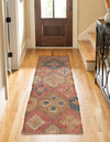 Benares Handwoven Jute Collection Area Rug - Ganges Runner Multi  lifestyle 19