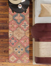 Benares Handwoven Jute Collection Area Rug - Ganges Runner Multi  lifestyle 21