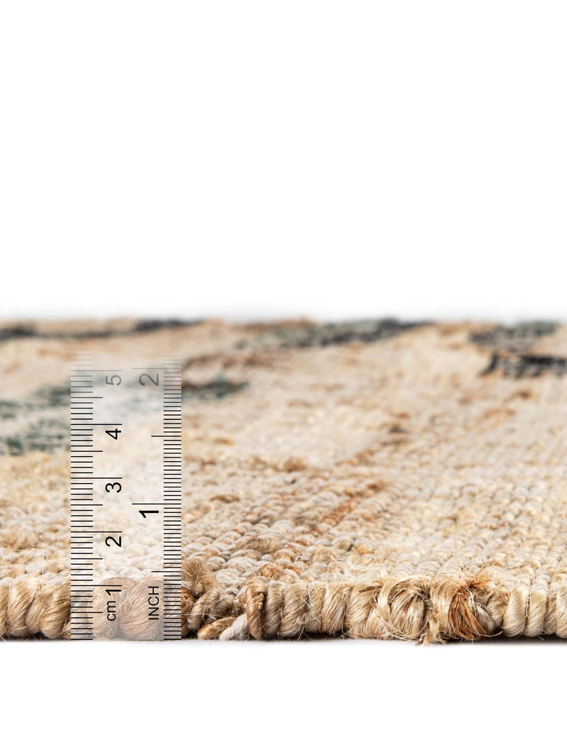 Benares Handwoven Jute Collection Area Rug -  Varanasi Rectangle Beige  lifestyle 3