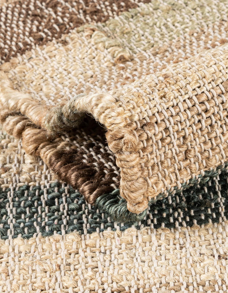 Benares Handwoven Jute Collection Area Rug -  Varanasi Rectangle Beige  lifestyle 4