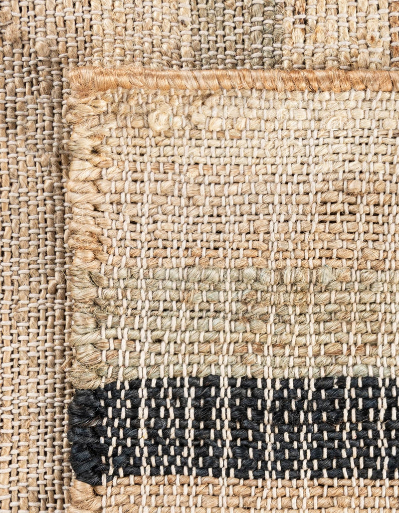 Benares Handwoven Jute Collection Area Rug -  Varanasi Rectangle Beige  lifestyle 7
