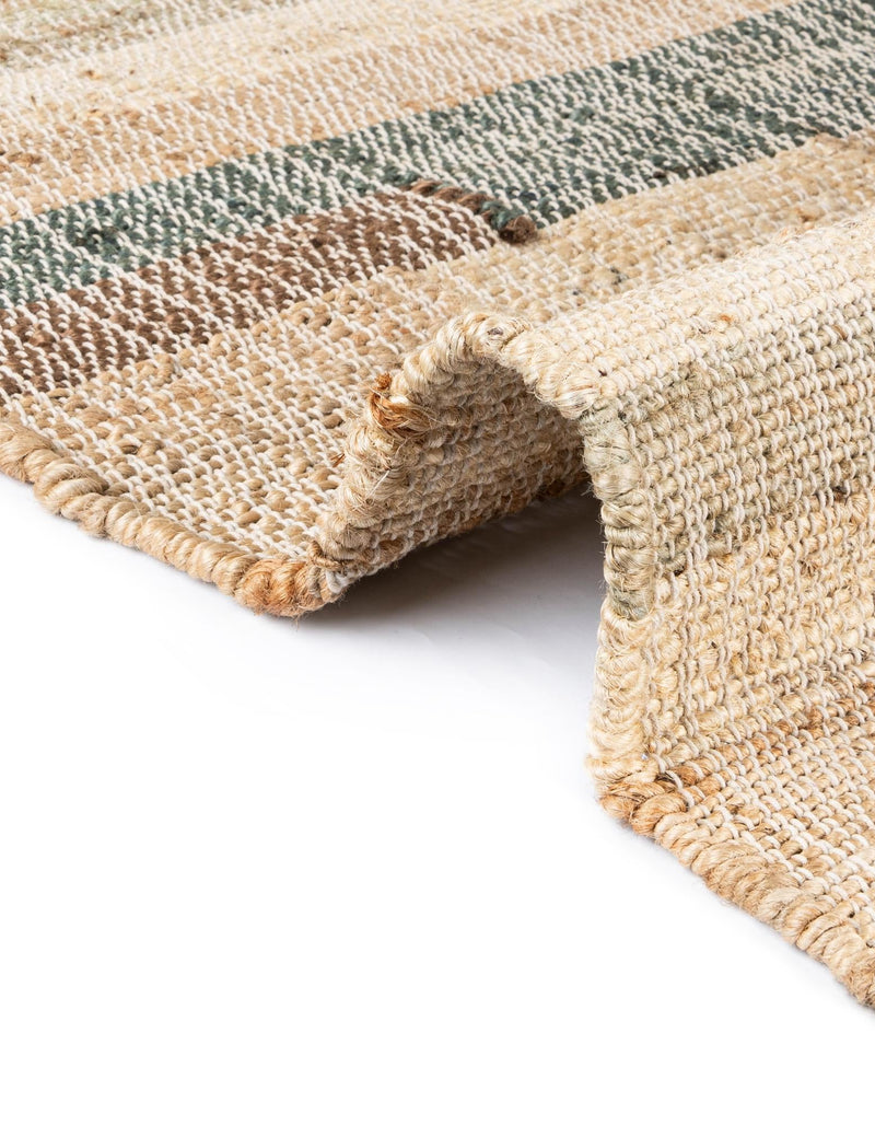 Benares Handwoven Jute Collection Area Rug -  Varanasi Rectangle Beige  lifestyle 8