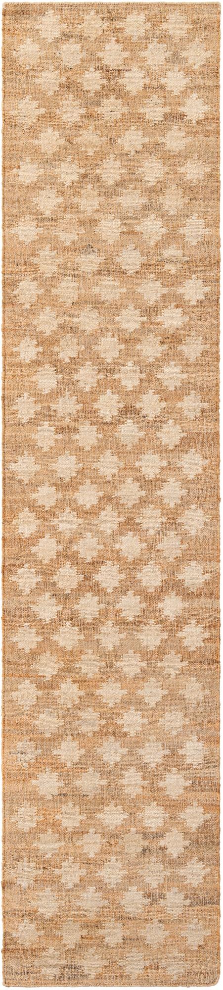 Benares Handwoven Jute Collection Area Rug -  Bodhi Runner Ivory and Beige  lifestyle 34