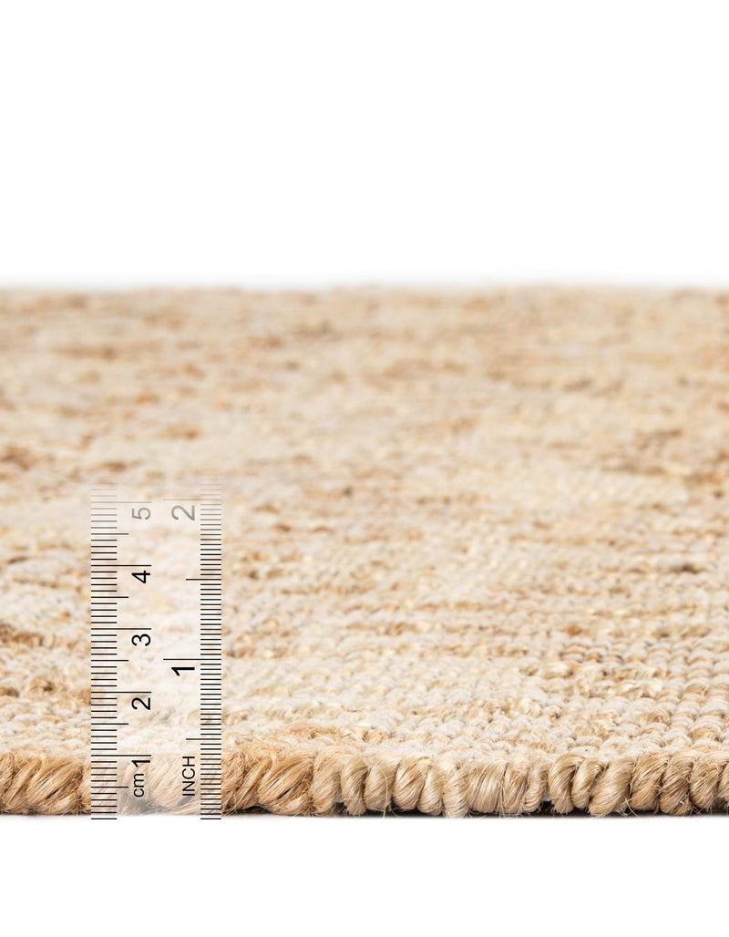 Benares Handwoven Jute Collection Area Rug -  Bodhi Rectangle Ivory and Beige  lifestyle 3
