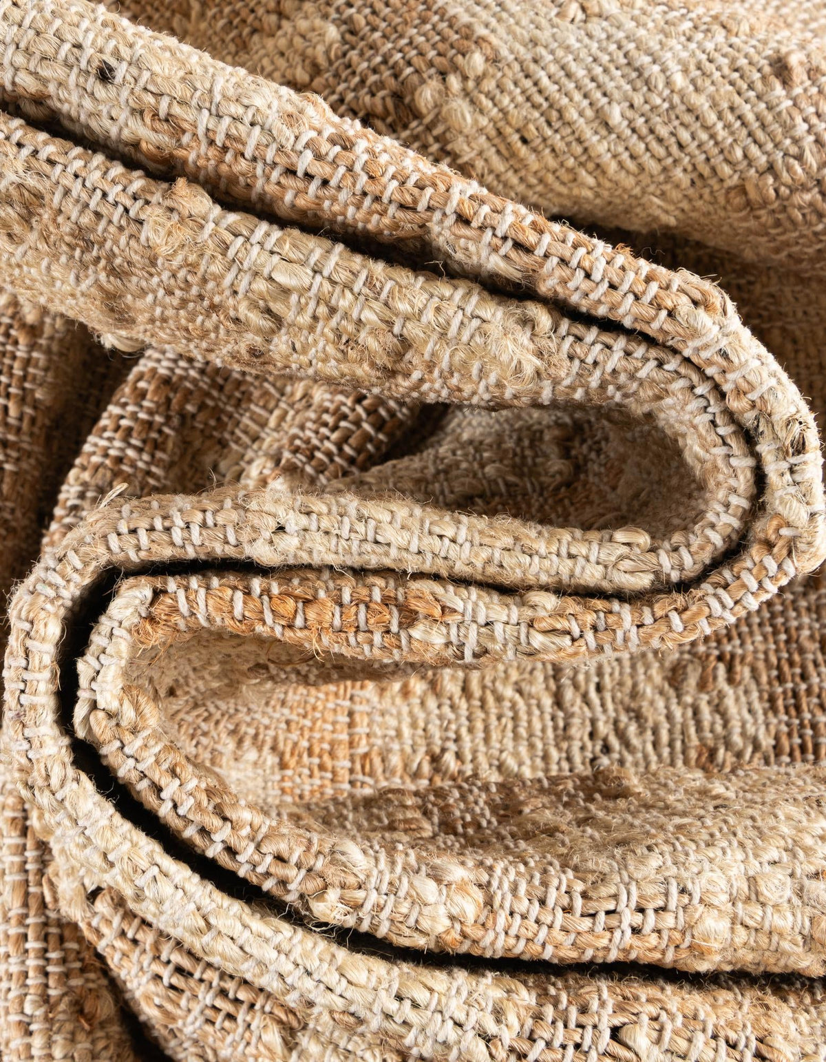 Benares Handwoven Jute Collection Area Rug -  Bodhi Rectangle Ivory and Beige  lifestyle 9