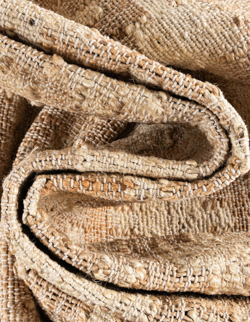 Benares Handwoven Jute Collection Area Rug -  Bodhi Rectangle Ivory and Beige  lifestyle 9