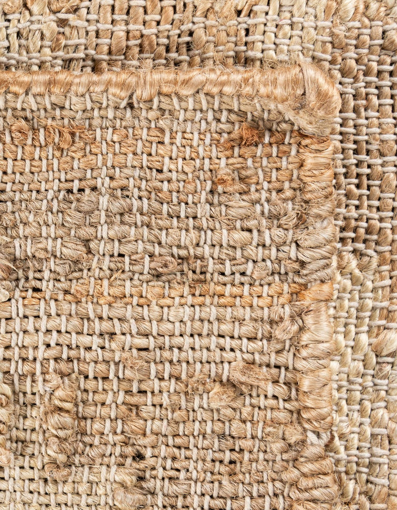 Benares Handwoven Jute Collection Area Rug -  Bodhi Rectangle Ivory and Beige  lifestyle 11