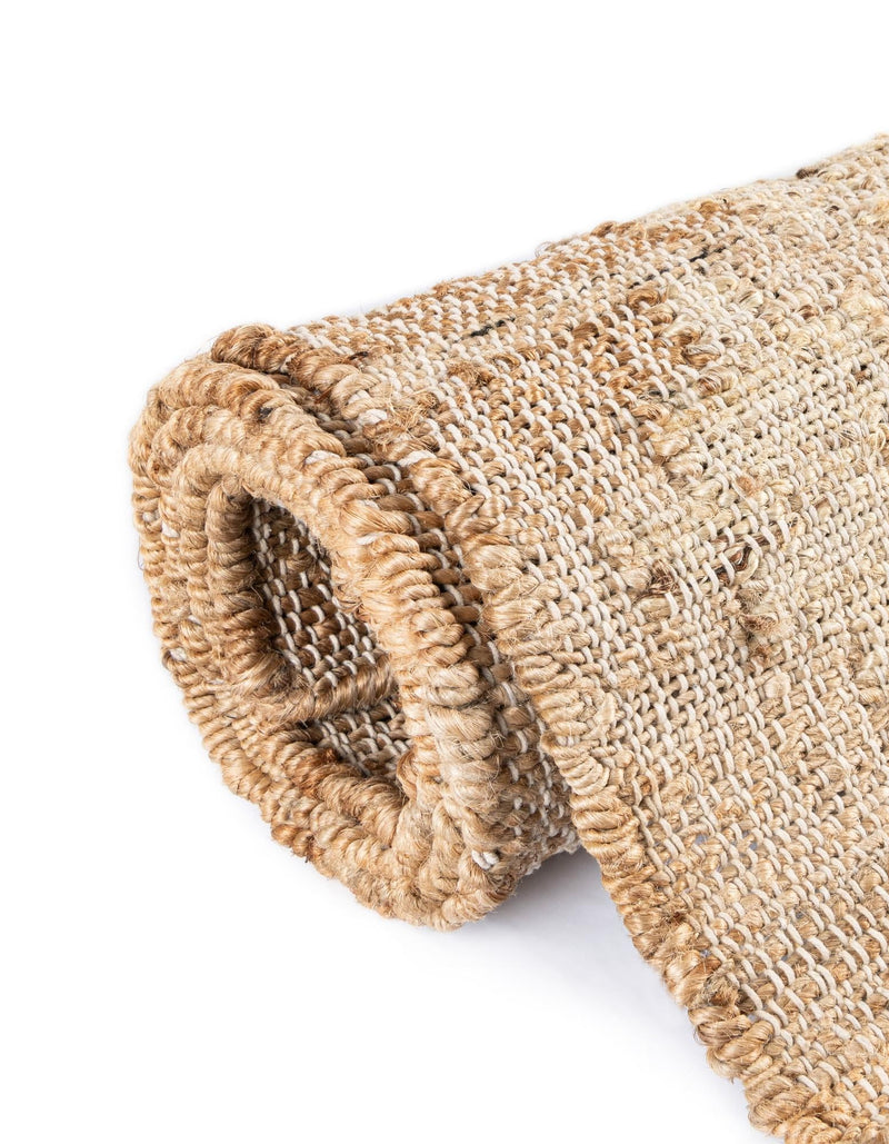 Benares Handwoven Jute Collection Area Rug -  Bodhi Rectangle Ivory and Beige  lifestyle 17