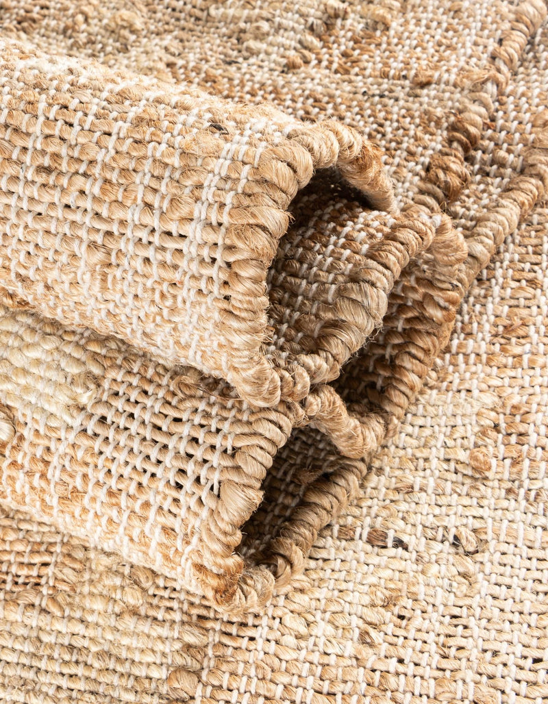 Benares Handwoven Jute Collection Area Rug -  Bodhi Rectangle Ivory and Beige  lifestyle 19