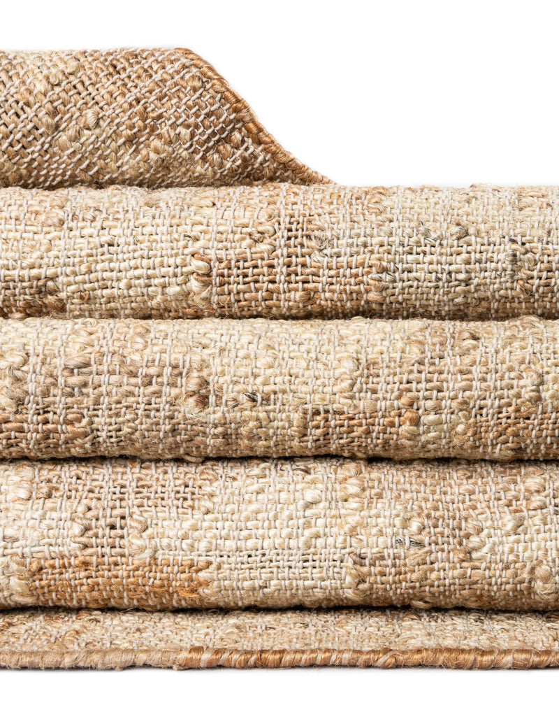 Benares Handwoven Jute Collection Area Rug -  Bodhi Rectangle Ivory and Beige  lifestyle 21