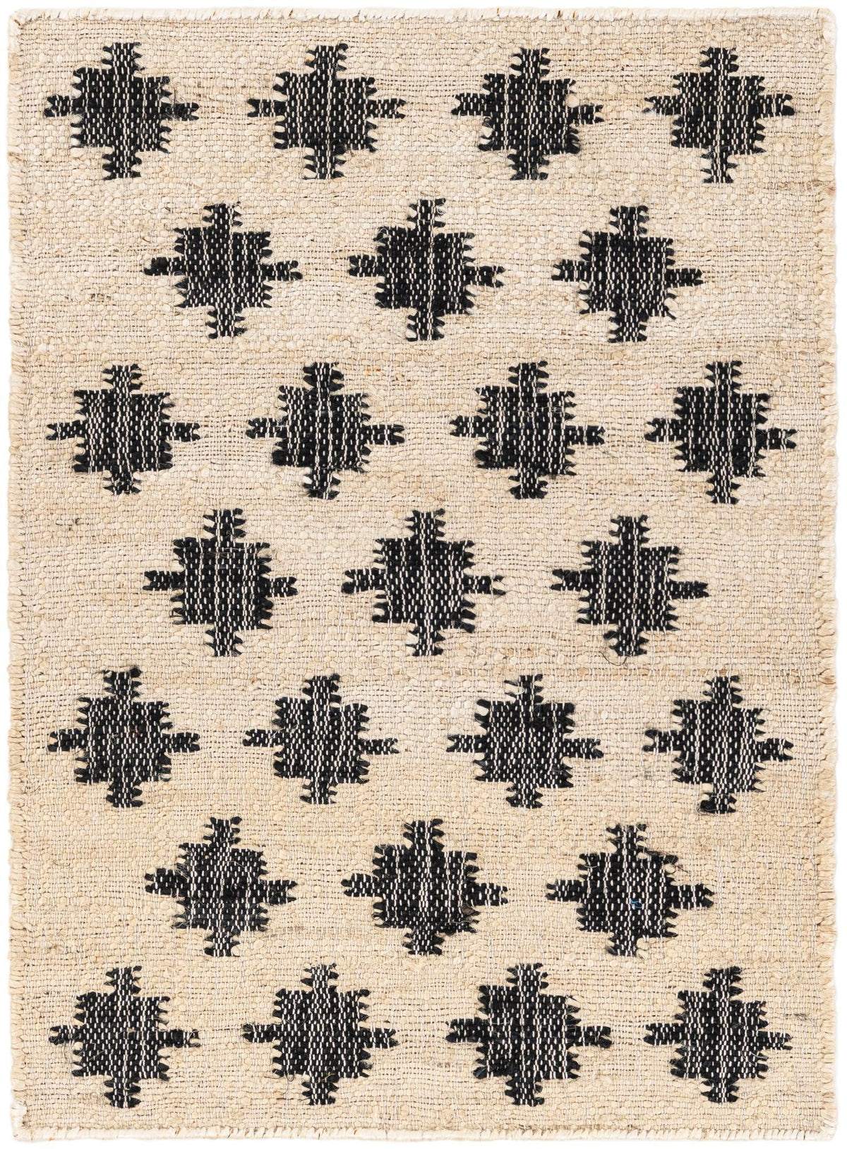 Benares Handwoven Jute Collection Area Rug -  Bodhi Rectangle Beige and Black  lifestyle 3