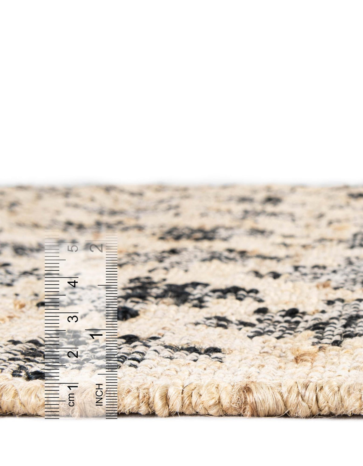 Benares Handwoven Jute Collection Area Rug -  Bodhi Rectangle Beige and Black  lifestyle 4