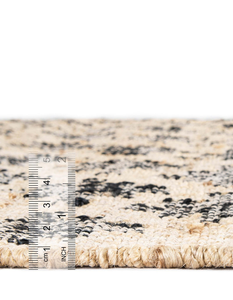 Benares Handwoven Jute Collection Area Rug -  Bodhi Rectangle Beige and Black  lifestyle 4