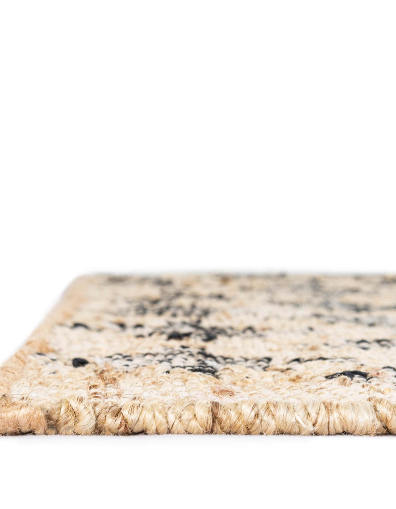 Benares Handwoven Jute Collection Area Rug -  Bodhi Rectangle Beige and Black  lifestyle 8