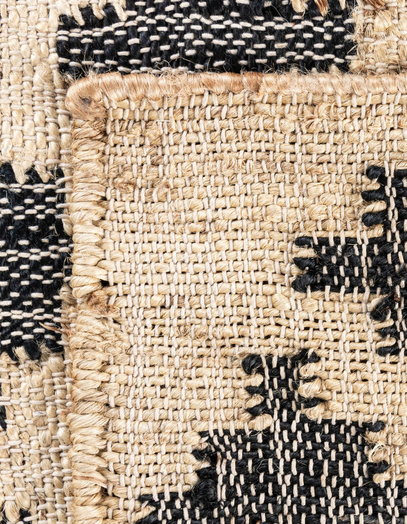 Benares Handwoven Jute Collection Area Rug -  Bodhi Rectangle Beige and Black  lifestyle 12