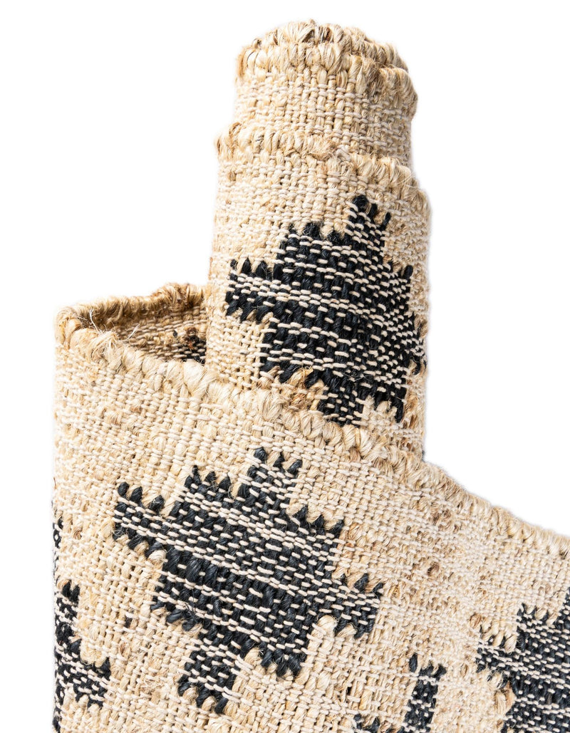 Benares Handwoven Jute Collection Area Rug -  Bodhi Rectangle Beige and Black  lifestyle 16