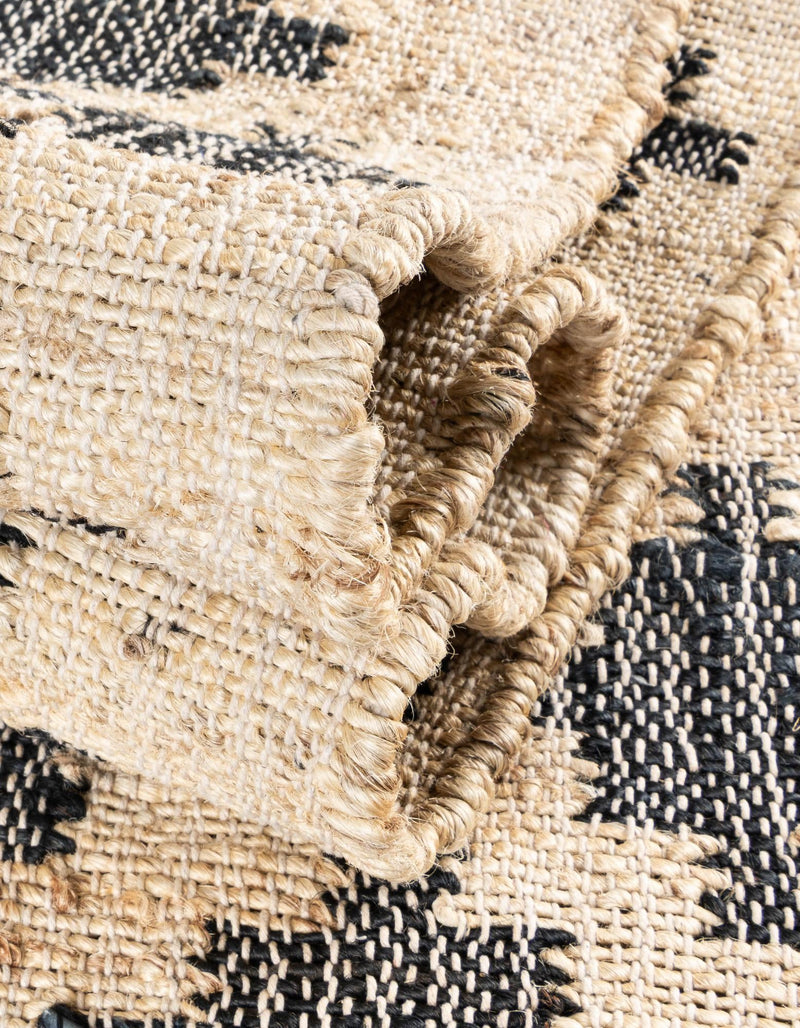 Benares Handwoven Jute Collection Area Rug -  Bodhi Rectangle Beige and Black  lifestyle 20