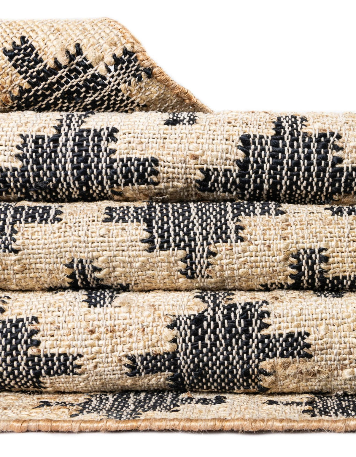Benares Handwoven Jute Collection Area Rug -  Bodhi Rectangle Beige and Black  lifestyle 22
