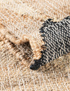 Benares Handwoven Jute Collection Area Rug -  Sarnath Rectangle Beige and Black  lifestyle 4