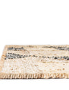 Benares Handwoven Jute Collection Area Rug -  Sarnath Rectangle Beige and Black  lifestyle 5