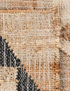 Benares Handwoven Jute Collection Area Rug -  Sarnath Rectangle Beige and Black  lifestyle 7