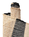Benares Handwoven Jute Collection Area Rug -  Sarnath Rectangle Beige and Black  lifestyle 9