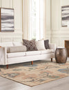 Benares Handwoven Jute Collection Area Rug -  Ramnagar Rectangle Multi  lifestyle 5