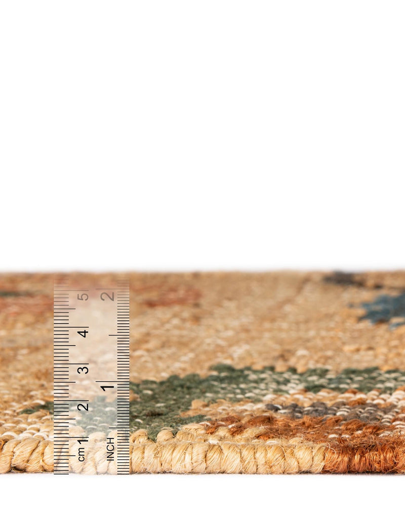 Benares Handwoven Jute Collection Area Rug -  Ramnagar Runner Multi  lifestyle 9