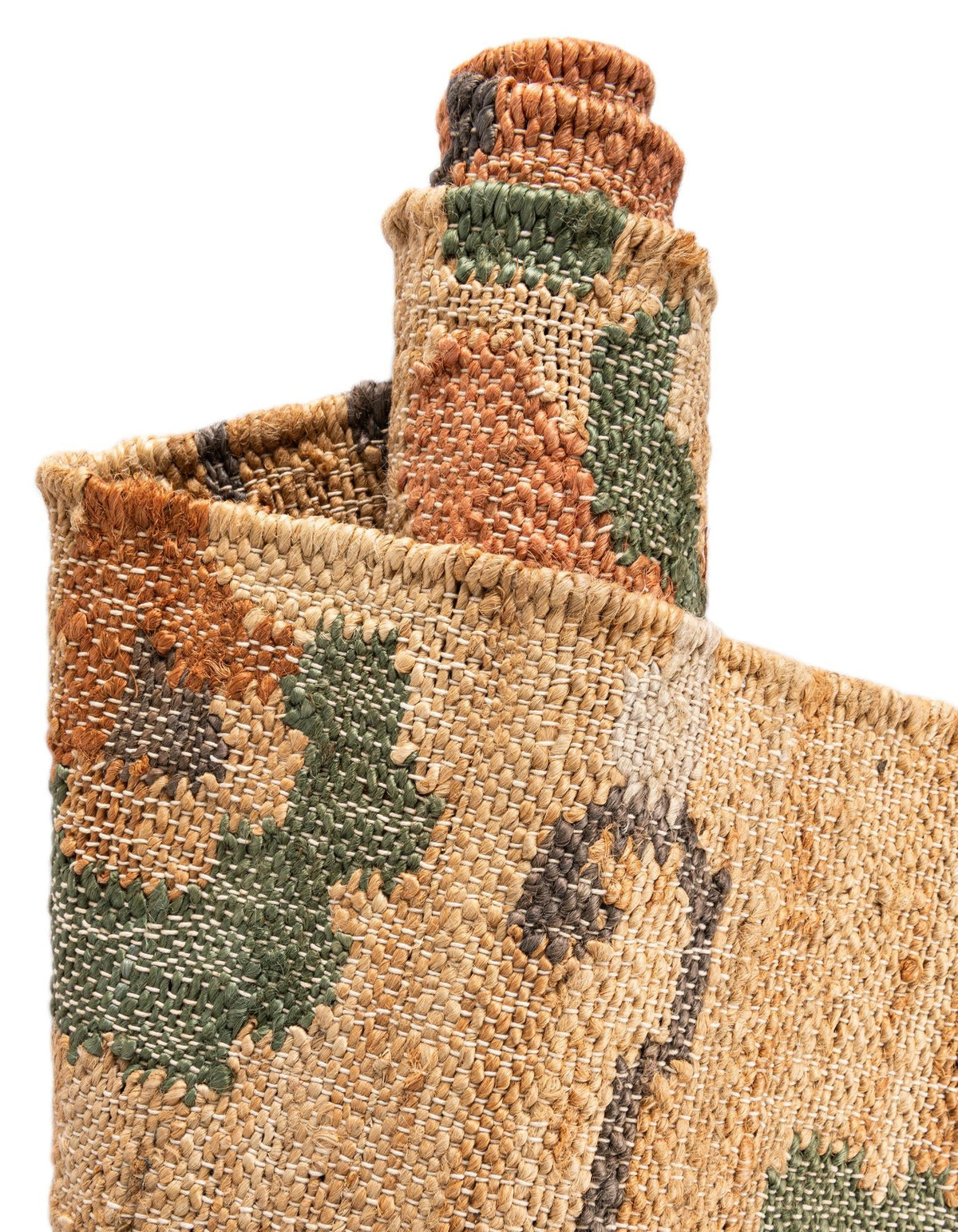 Benares Handwoven Jute Collection Area Rug -  Ramnagar Runner Multi  lifestyle 15