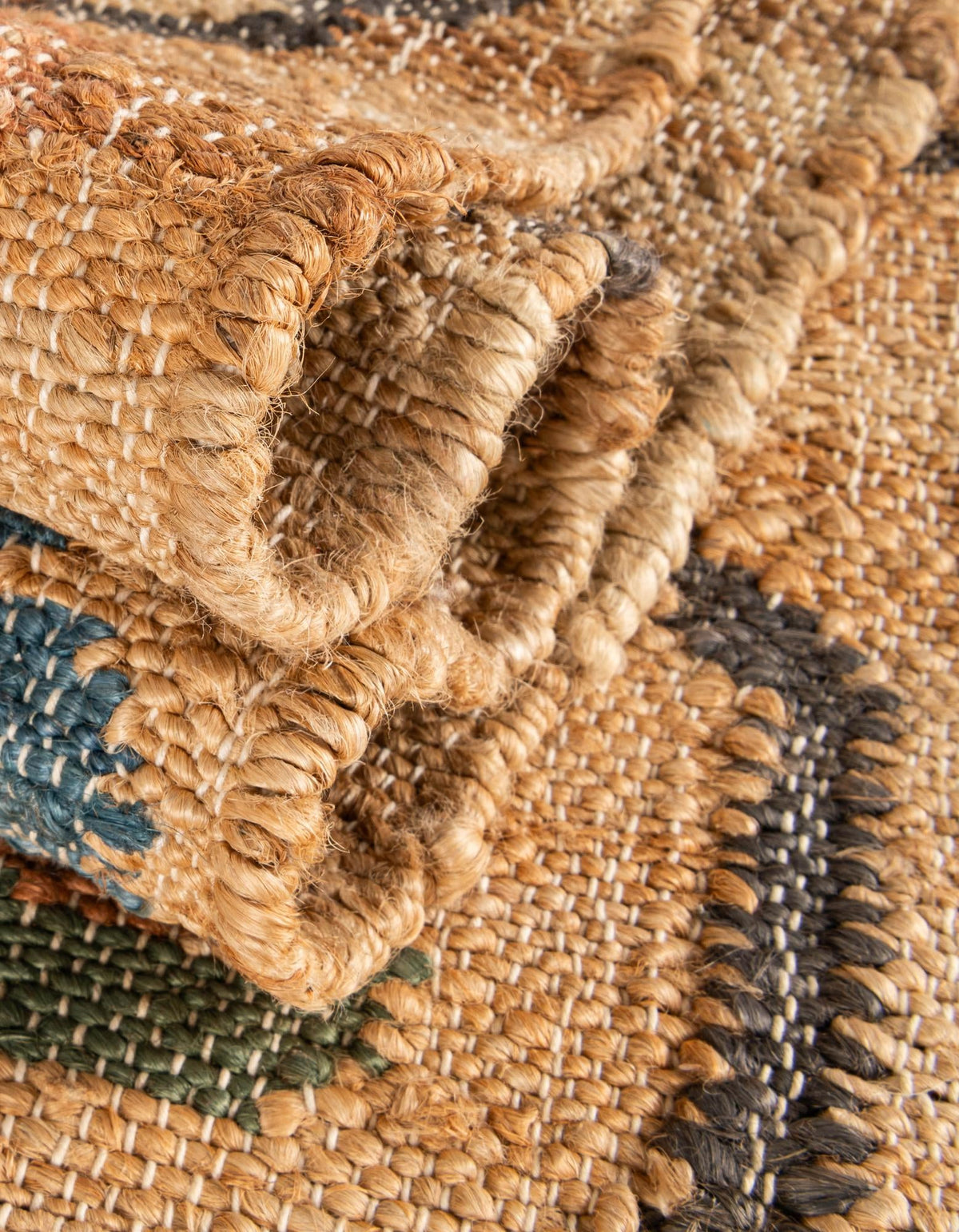 Benares Handwoven Jute Collection Area Rug -  Ramnagar Runner Multi  lifestyle 17