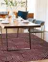 Aravalli Collection Area Rug - Udaipur Rectangle Burgundy Red  lifestyle 31