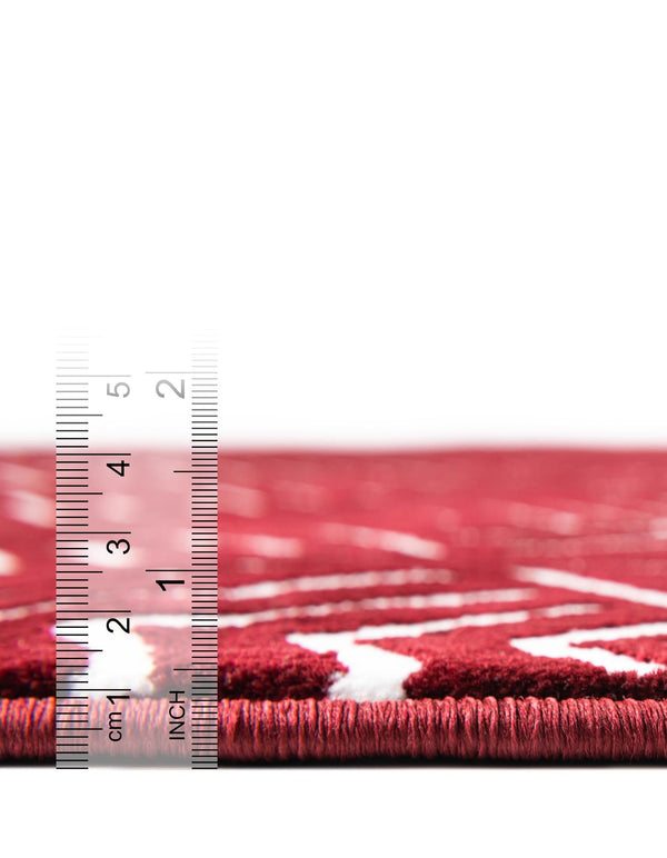 Aravalli Collection Area Rug - Udaipur Rectangle Burgundy Red  lifestyle 38