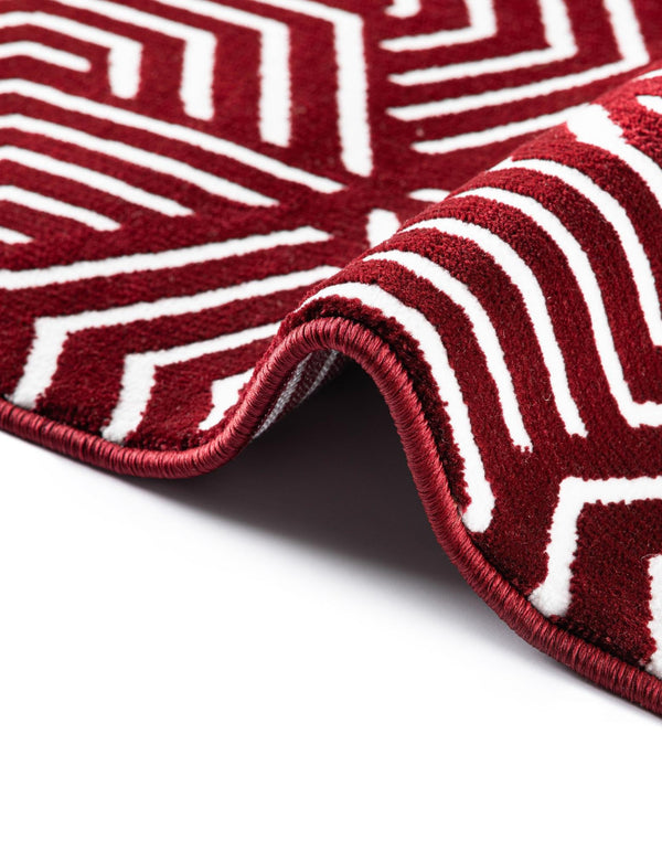 Aravalli Collection Area Rug - Udaipur Rectangle Burgundy Red  lifestyle 73