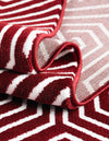 Aravalli Collection Area Rug - Udaipur Rectangle Burgundy Red  lifestyle 94