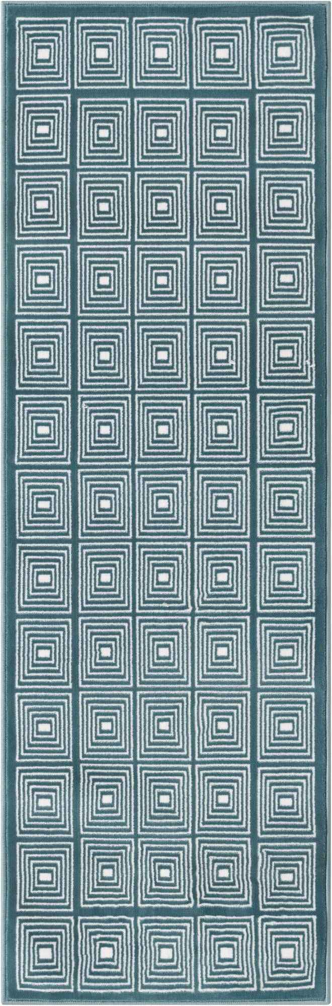Aravalli Collection Area Rug -  Jaipur Runner Aegean Blue  lifestyle 159